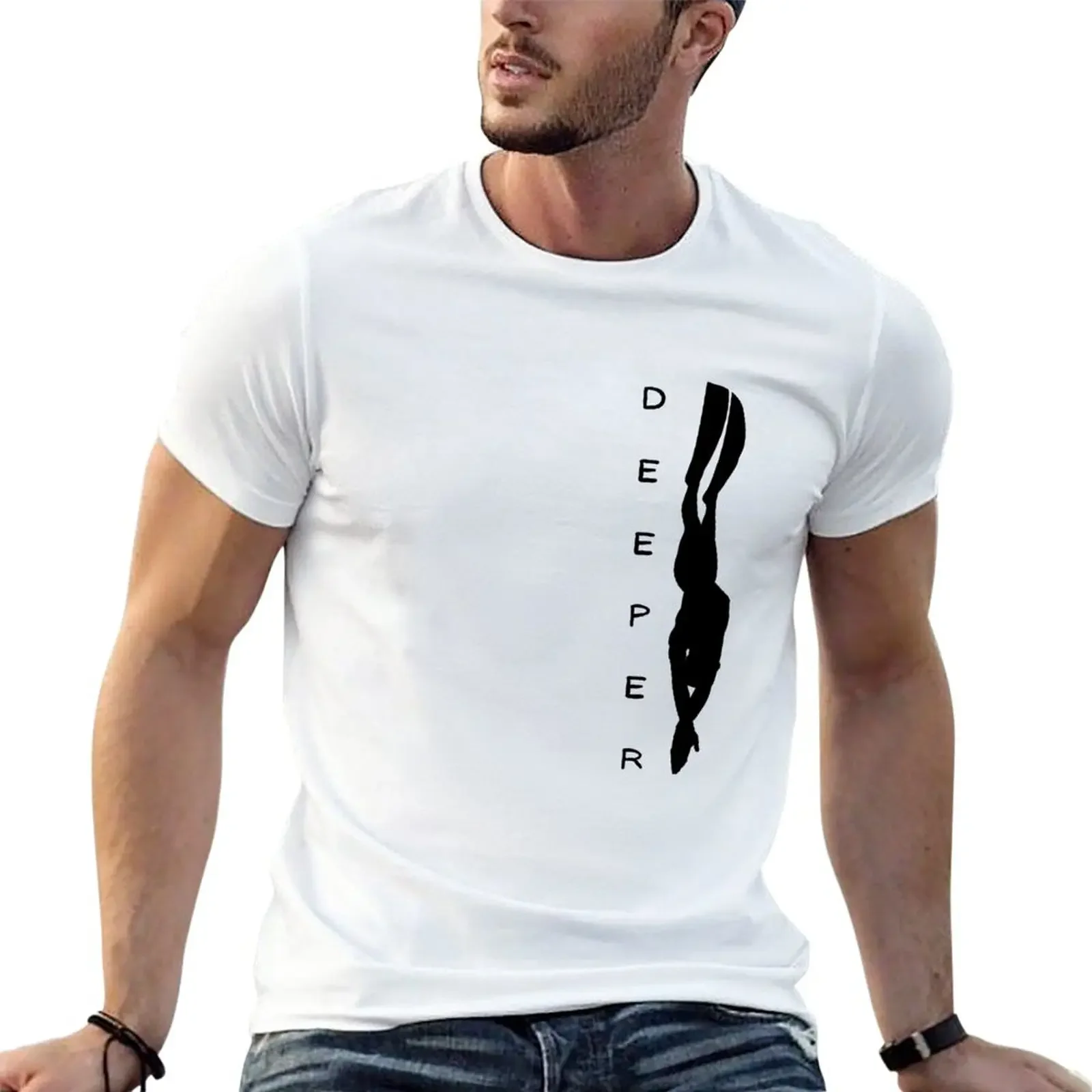 Deeper T-Shirt plus size tops Blouse mens t shirt