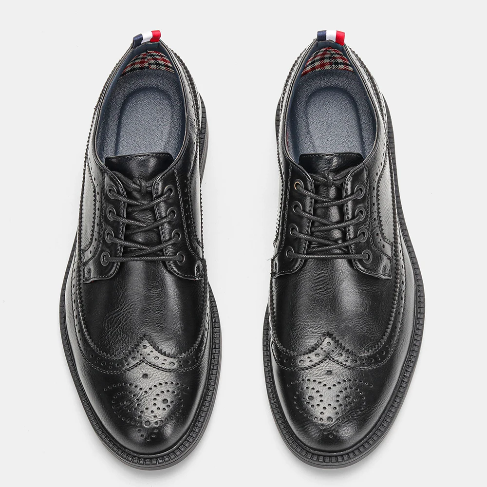 Classical Brogues Leather Shoe - đánh giá và giá Men Shoes Boss