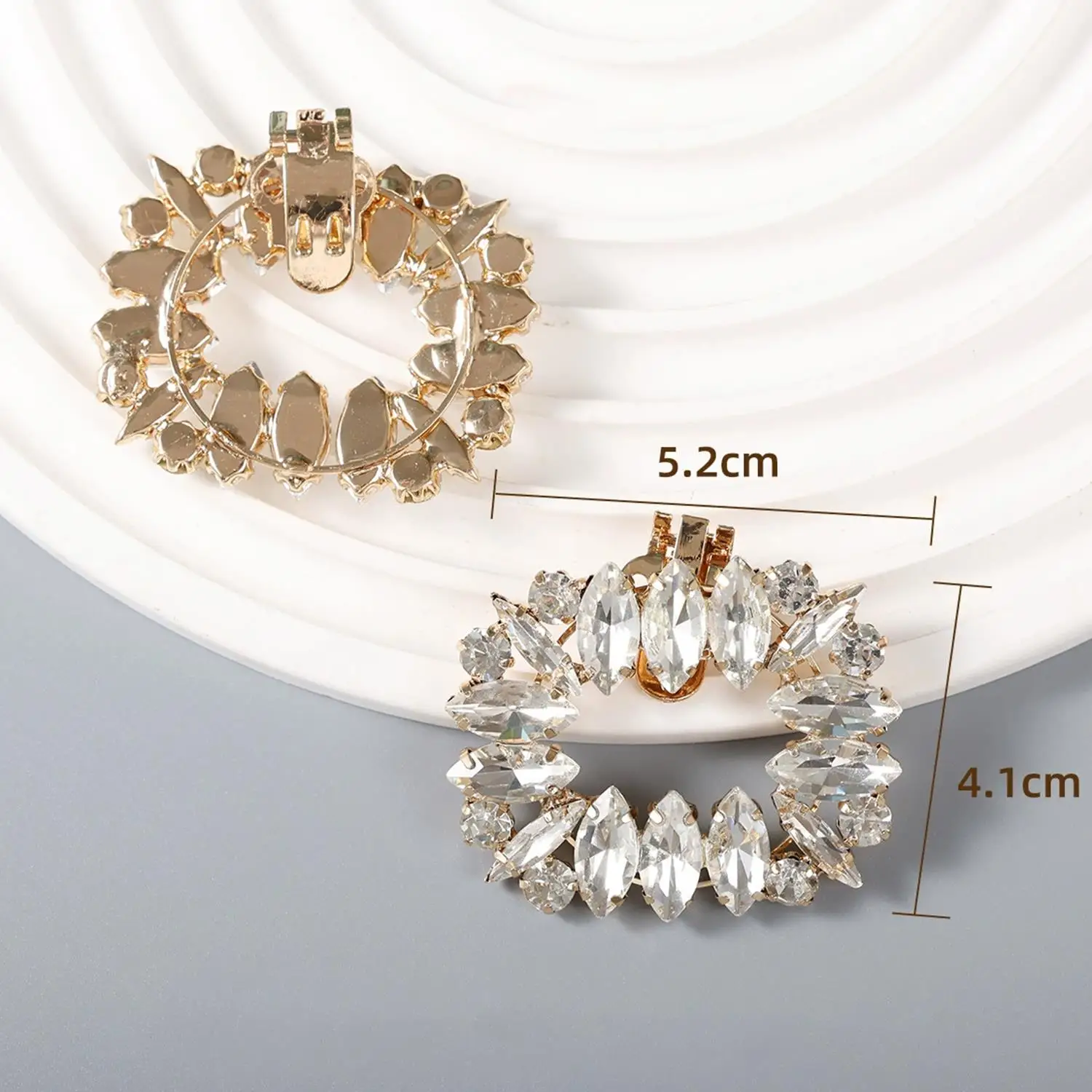 1PC Lady Shoe Clips Wedding Bride Shoes Decoration Women High Heel Charms Jewelry Shoes Rhinestones Crystal Decoration