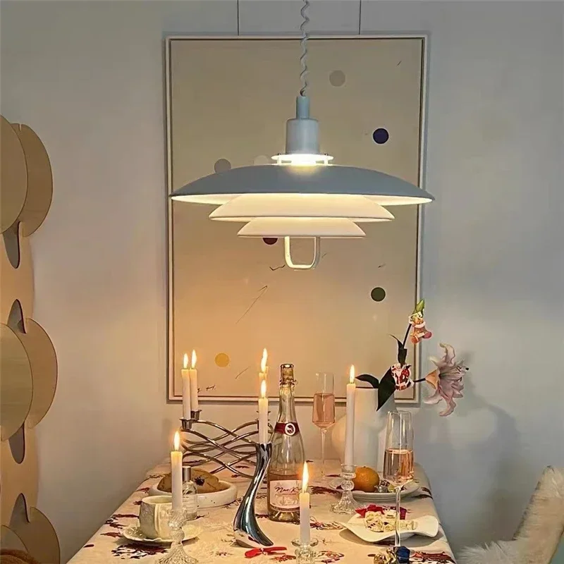 2026 para luz colgante de PH de elevación de un solo cabezal nórdico, lámpara de techo LED minimalista moderna para comedor, bar, mesa de mostrador