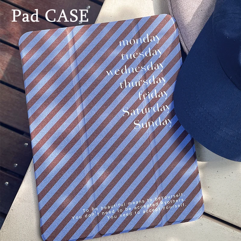 Korean style checkered pattern For iPad pro 10/11-Inch 2020/6th/7th /8th /Air 3rd/Air 4th/9th gen/Air 5th Gen 2022/Air 11