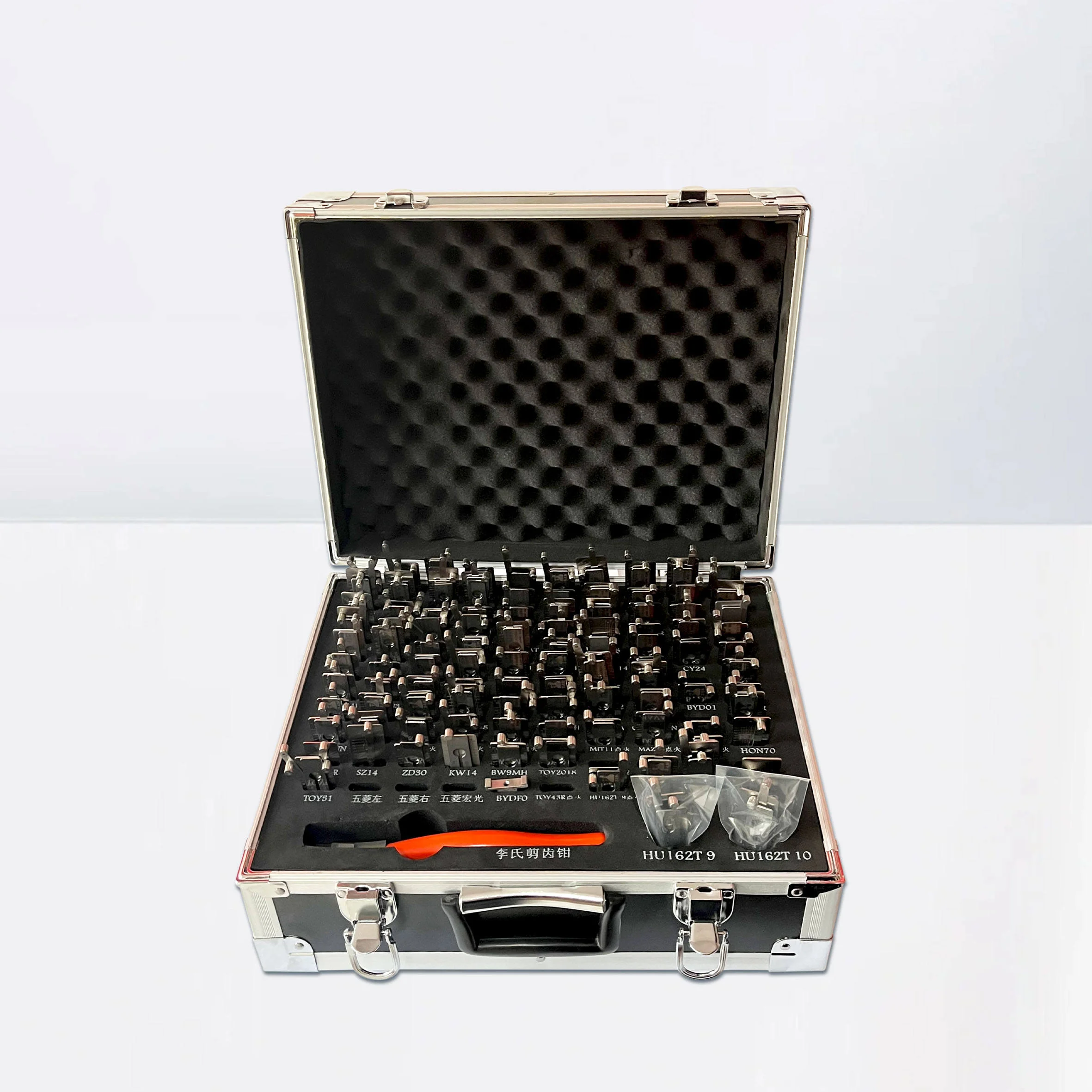 Lishi الأصلي 102 قطعة 2 في 1 وحدة فك التشفير التلقائي وقفل اختيار مجموعة أدوات الأقفال قفل سميث أداة الأقفال لوازم #1