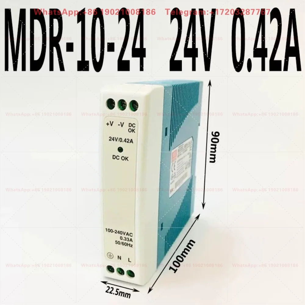 MDR-100-24 Switching Power Supply 12V/60W/40W/20W/10W Rail PLC Regulator MW