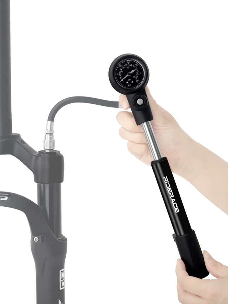 AliExpress riderace RIDERACE Bicycle Shock Pump 300psi Suspension Air Pump With Pressure Gauge Schrader Presta Valve AV FV Bike Fork Inflator HV/HP