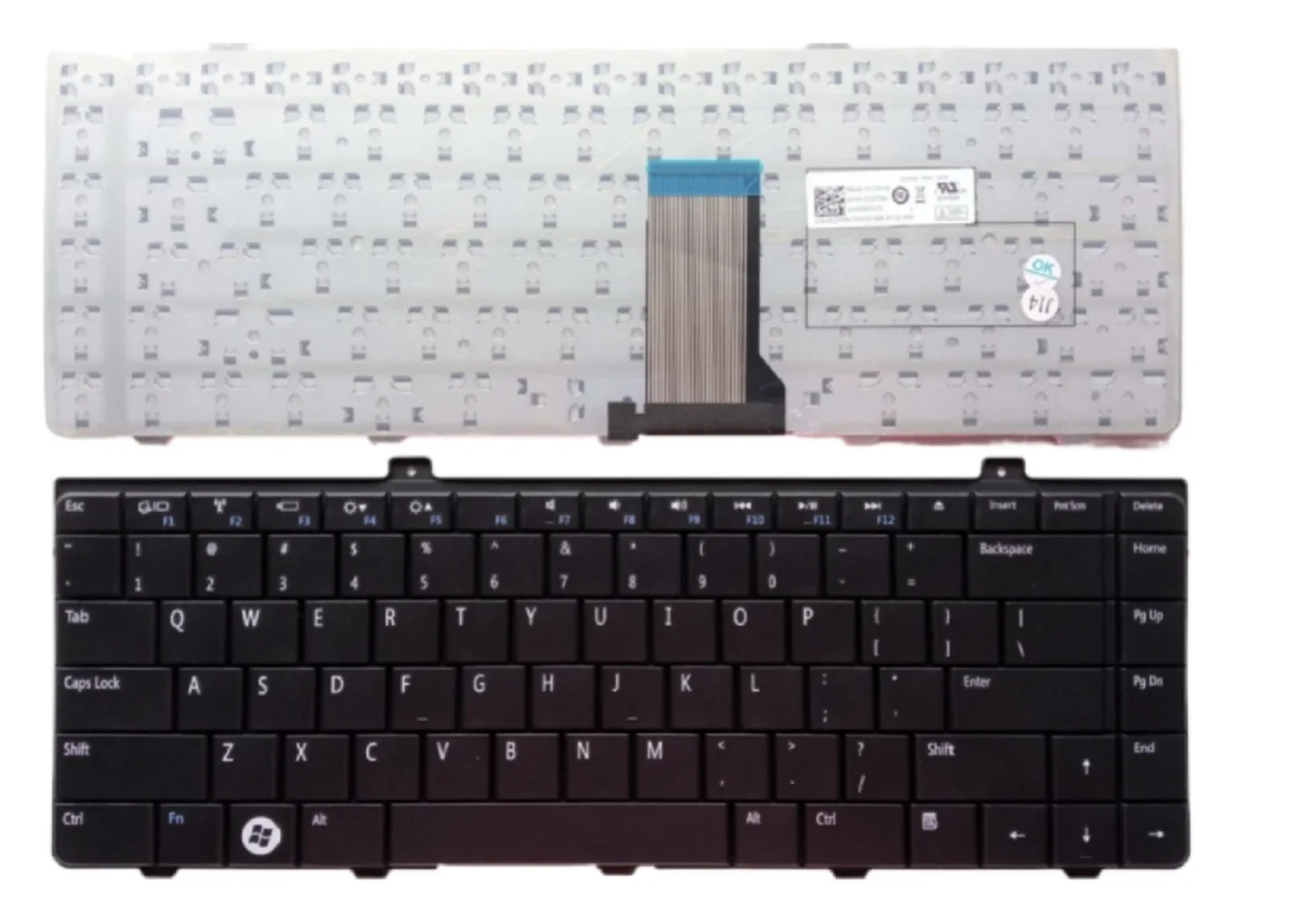 For  Dell Inspiron 1440 1320 14A pp42L 1445 1450 P04S AR Arab US NO backlit keyboard