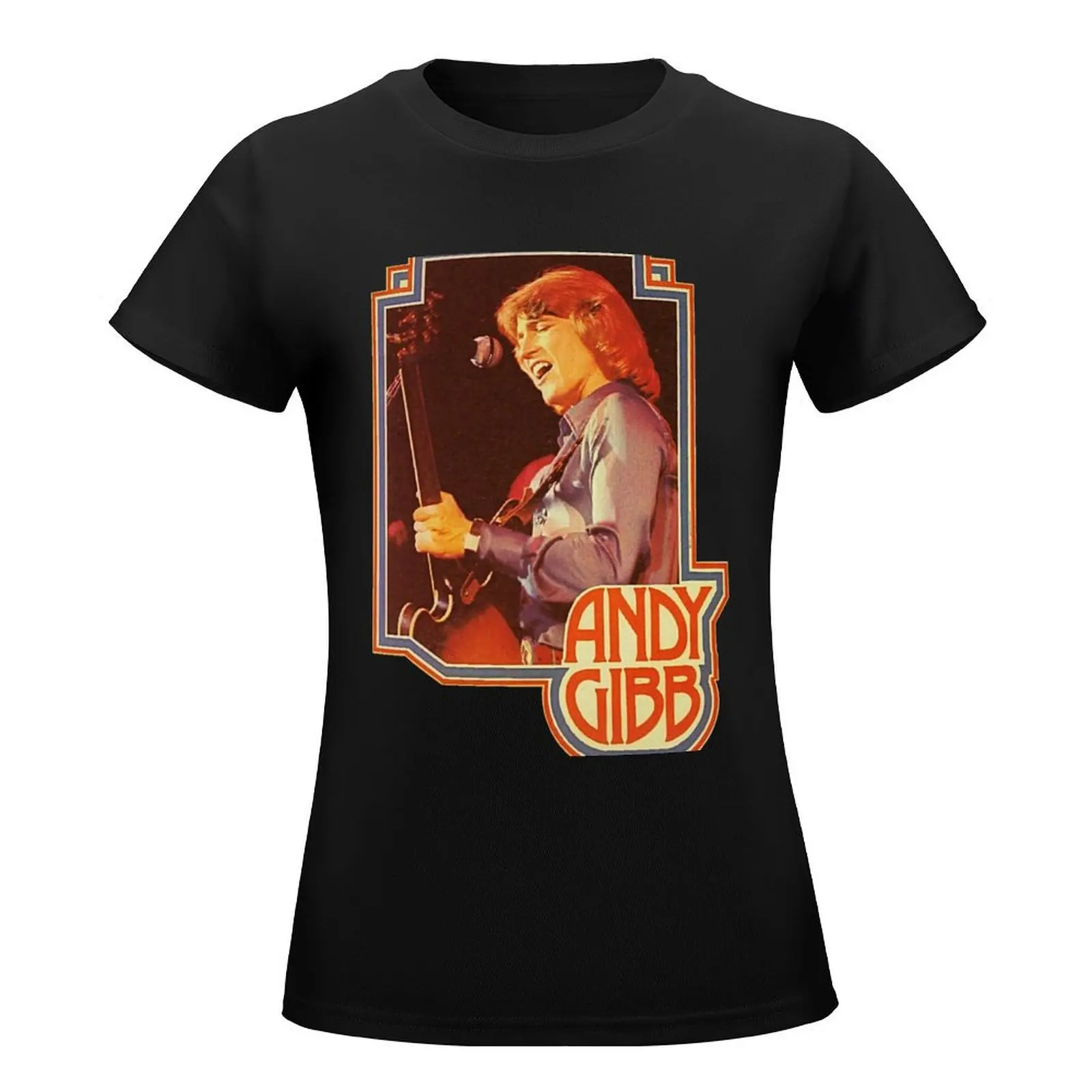 Andy Gibb T-Shirt vintage clothes lady clothes tshirts for Women