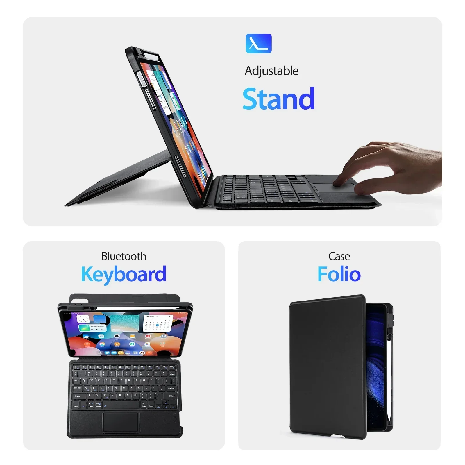 For Xiaomi Pad 7 Pro Case with Trackpad Keyboard For Xiaomi Mi Pad 7 6 5 Pro Detachable Magic Keyboard Case With Pencil Holder