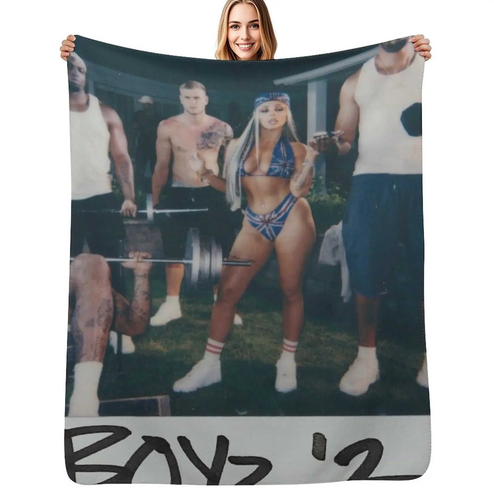 

Jesy Nelson boyz Throw Blanket Anti Shedding Soft Fuzzy Blanket for Home