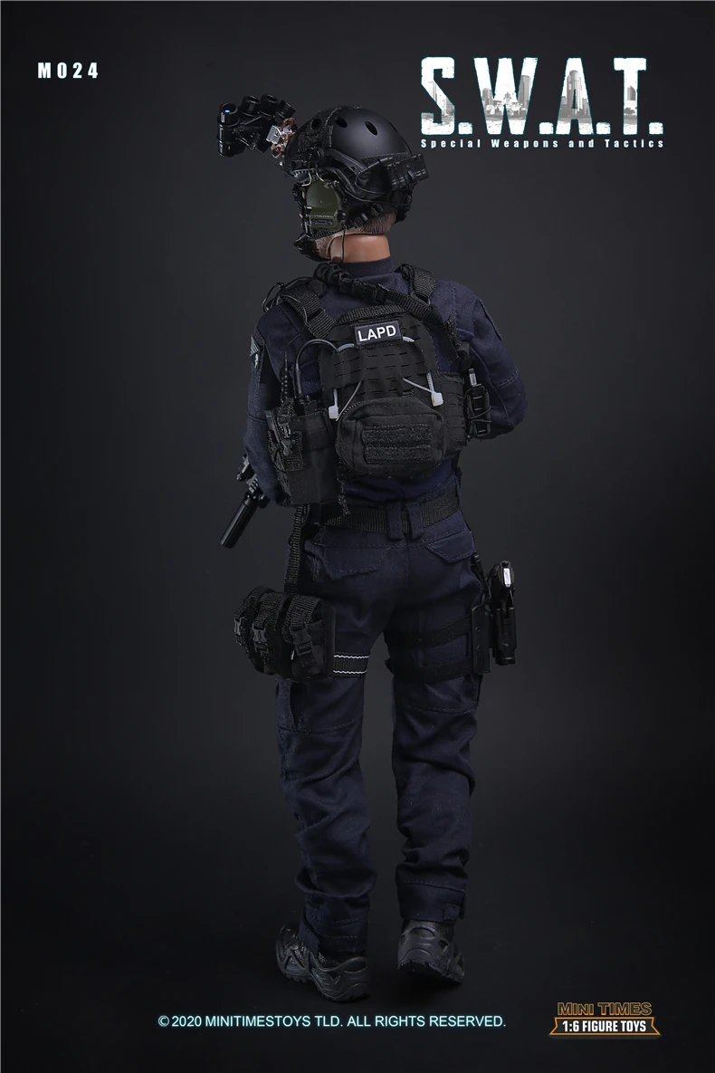 MINI TIMES M024 1/6 SWAT Police Soldier Model Full Set 12'' Action Figure In Stock Collection