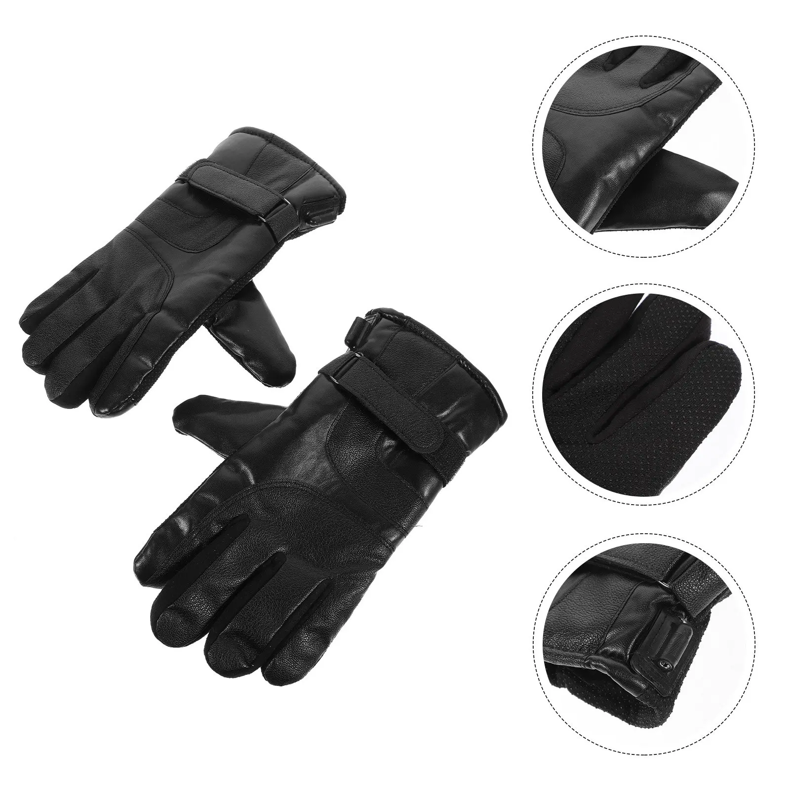 

1Pair Electric Heating Winter Gloves USB Powered Windproof Warm Outdoor Riding Gloves for Cycling Skiing Skating Camping
