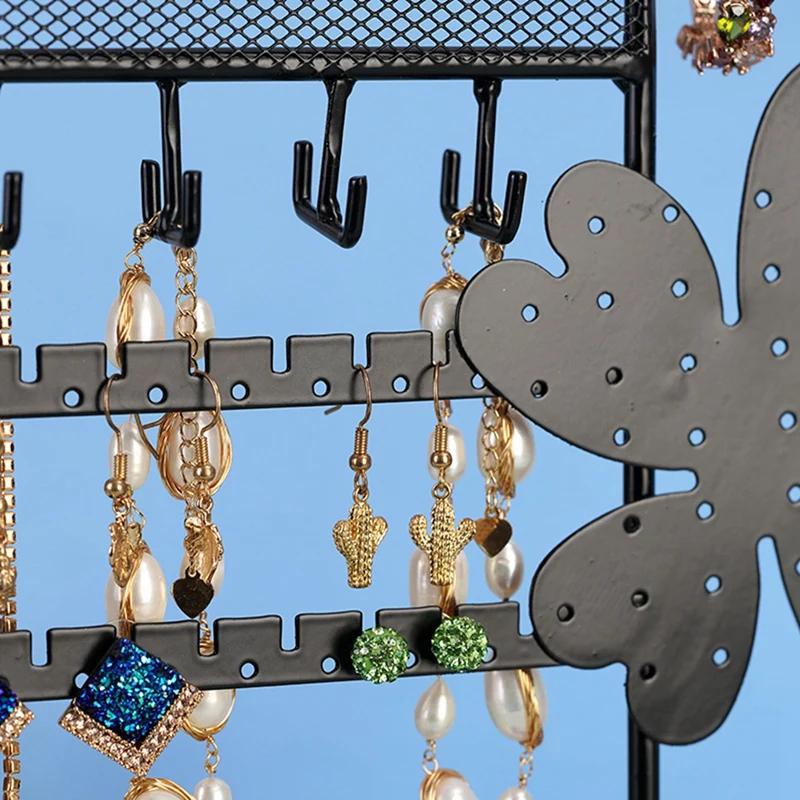 5 Tiers Lucky Storing Rack Ring Bracelet Necklash Bracelet Black Watch Display Racks For Jewelry Display Durable