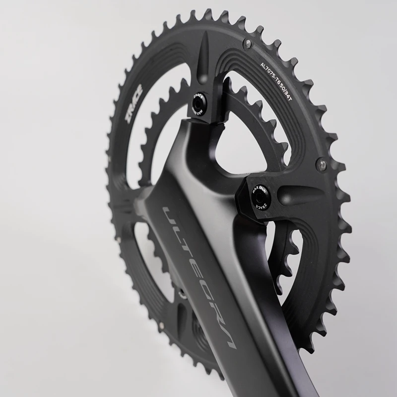 ZRACE 105 FC-R7000 / ULTEGRA FC-R8000 / DURA-ACE FC-R9100 Asymmetric Road Chainring, 50-34T 52-36T 53-39T, 110BCD BCD110 4-Bolts