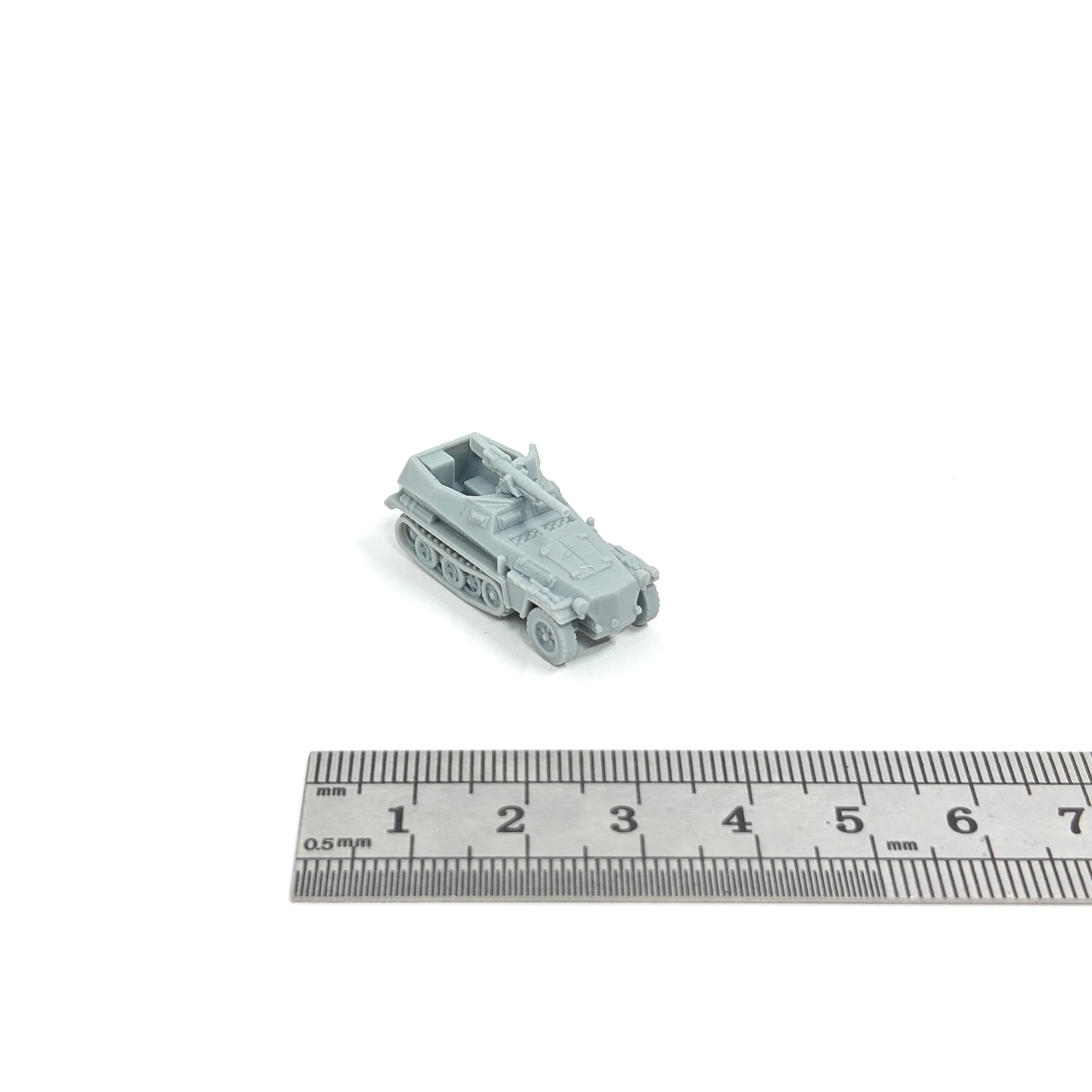 WWII German Sd.Kfz. 250/10 Half-track,3D Printed,1/144 Scale Mini Model,Resin,Paintable view 2