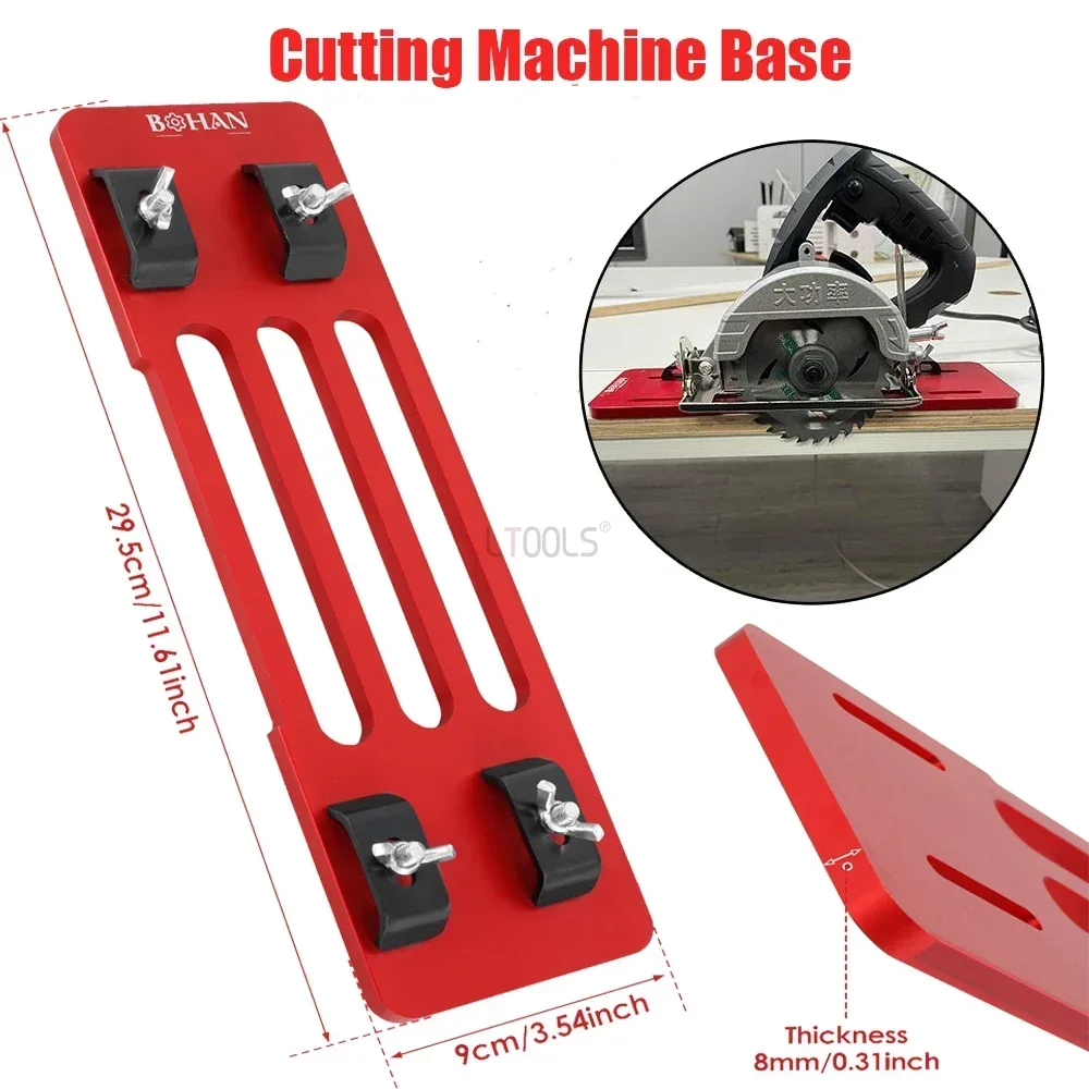 Cutting Machine Base Plate Electric Circular Saw Flip Cover Plate Flip-Floor Table Adjustable Cutter Machine Positioning Plate