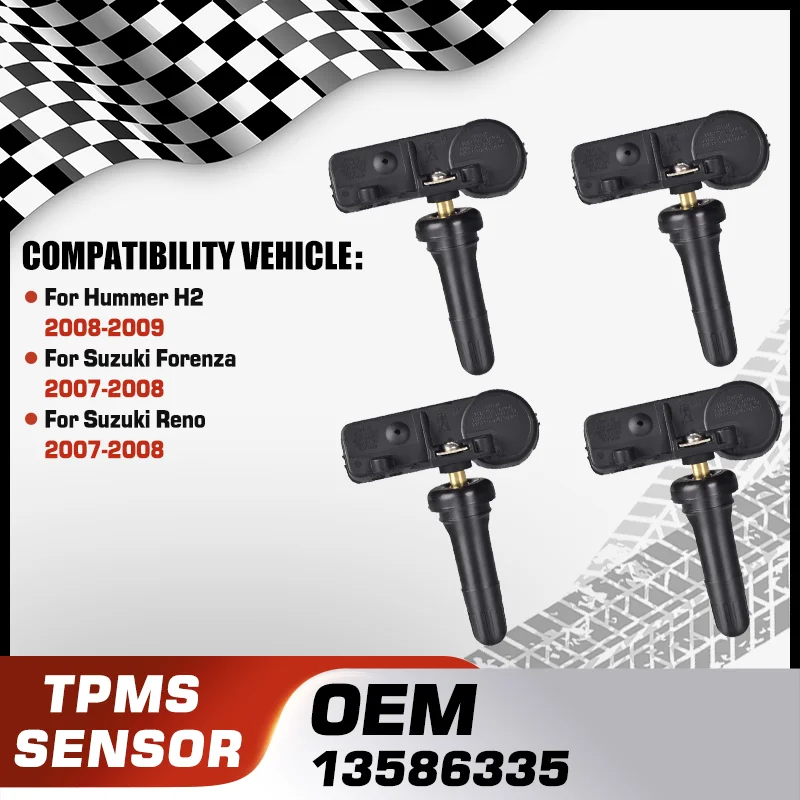

13586335 Car TPMS Tire Pressure Sensor Monitoring System For Hummer H2 2008-2009 Suzuki Forenza 2007-2008 Suzuki Reno 2007-2008