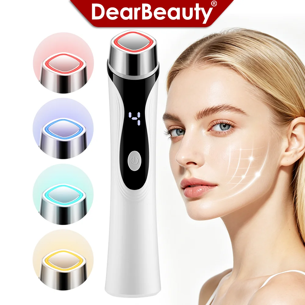 EMS Gesichtsstraffungs-Schönheitsgerät LED-Licht Augen- und Hautstraffungsmaschine Verjüngung Straffung Elektrischer Gesichtsmassager Faltenentferner