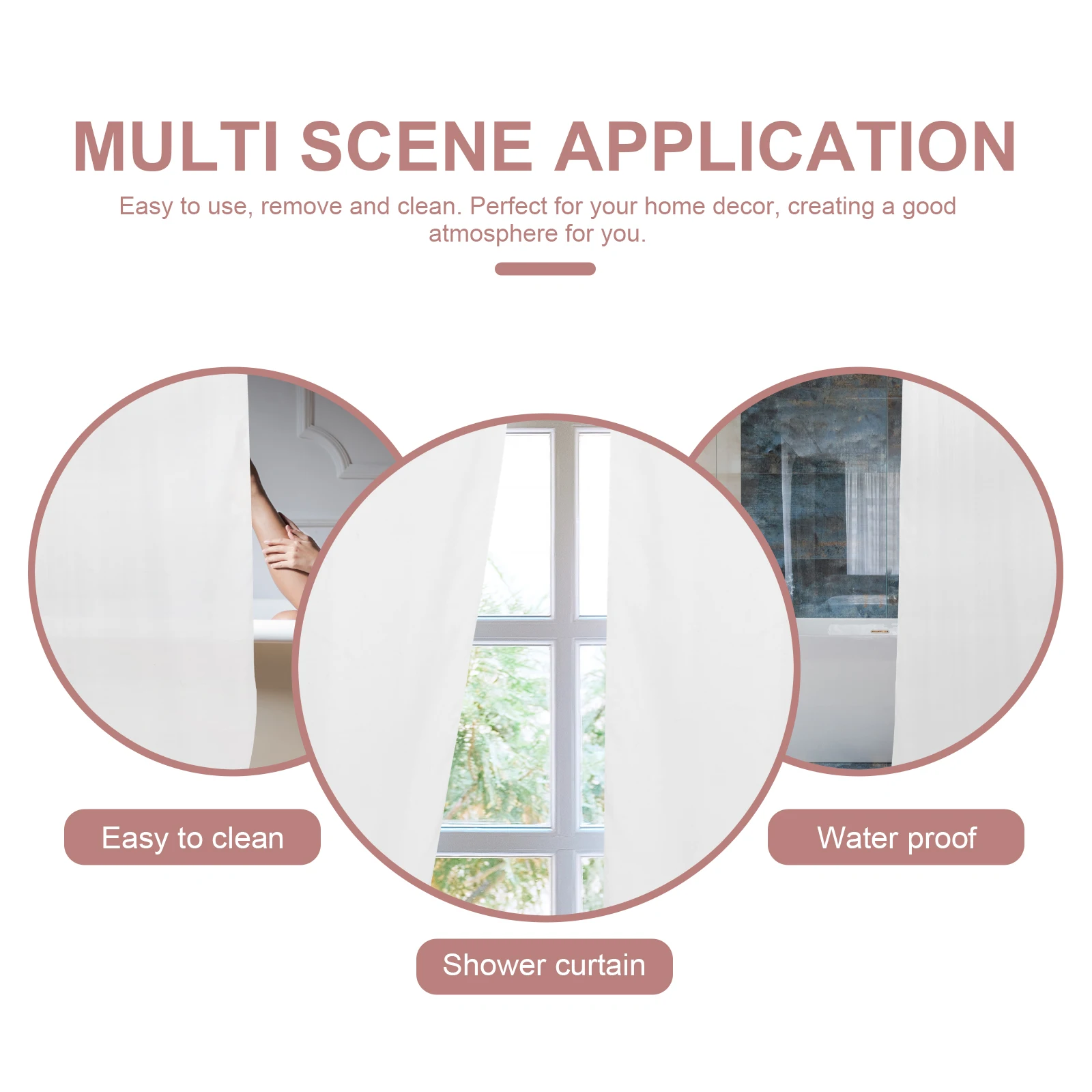 

2pcs White Gauze Curtains 140x260 Sheer Window Decor Bedroom Living Room Translucent Privacy Curtain Mosquito Netting