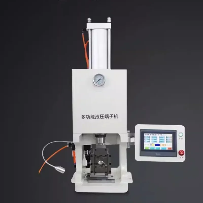 2025 آلة طرفية هيدروليكية للغاز طاقة جديدة للمركبة سلك تسخير شحن كومة كابل الحبل نهاية محطة النحاس الأنف العقص