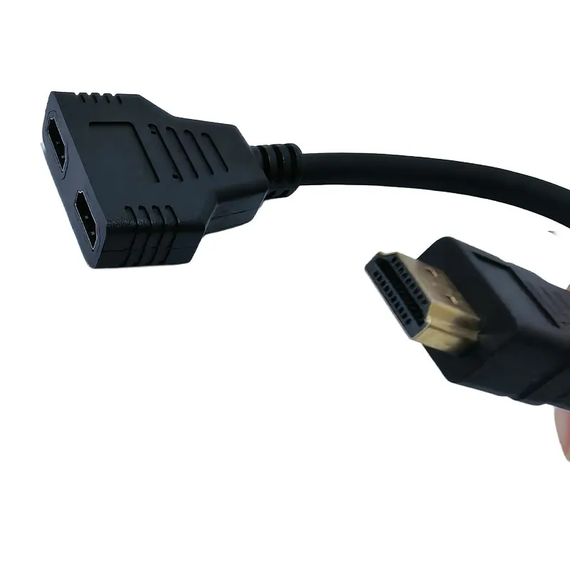 1080P HDMI  Splitter Cable HDMI Male to Dual HDMI Female Y Cable, Only Mirror Output, Cannot Extend Display