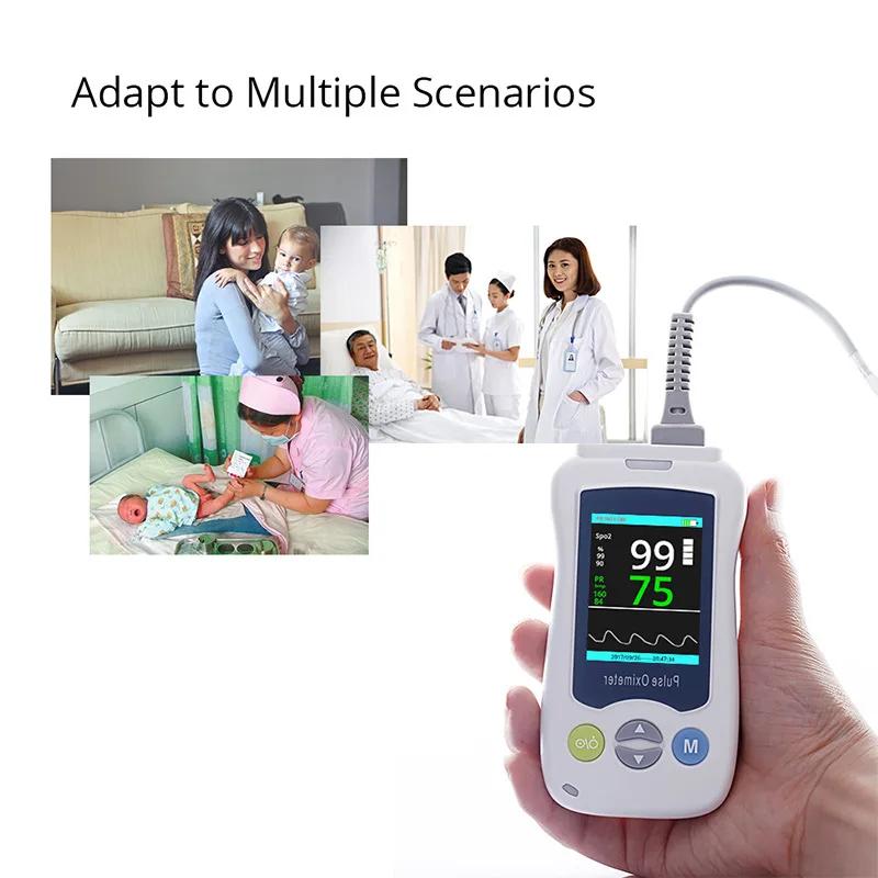 Pulsossimetro portatile medico portatile per neonato adulto neonato neonato bambino bambini Mini De Pulso OLED Fingertip Oximetro