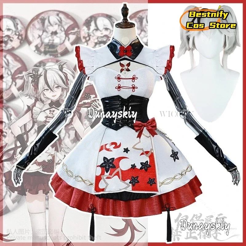 

CosplayAnime Game Wuthering Waves New Costume Camellya Cosplay Chun Sweet Uniform Dress West Lake Lolita Wig For Christmas Custo