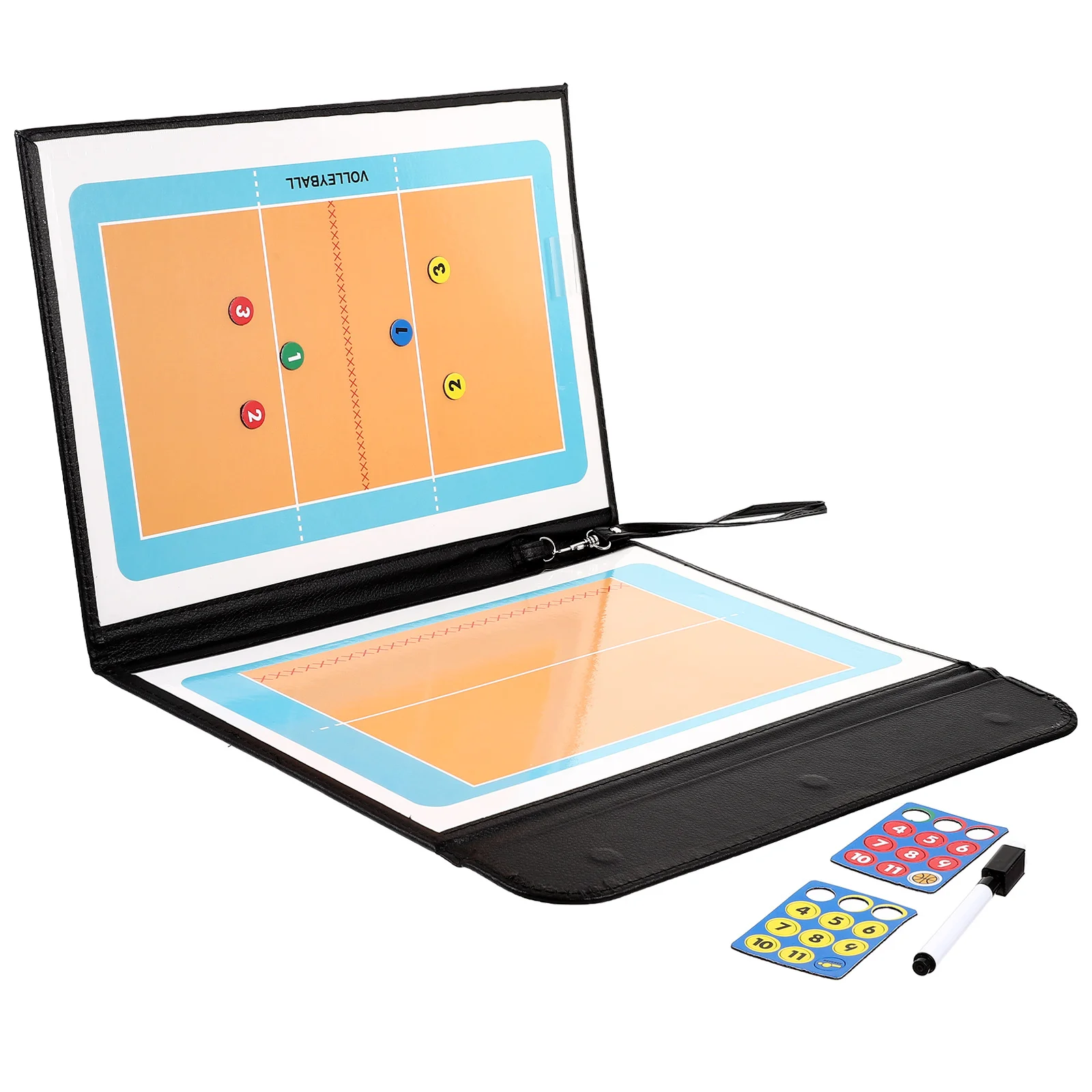 

1 Set Portable Volleyball Coaching Lightweight Iron Training Board For Sports Strategy Durable Reusable Writing Board For Match