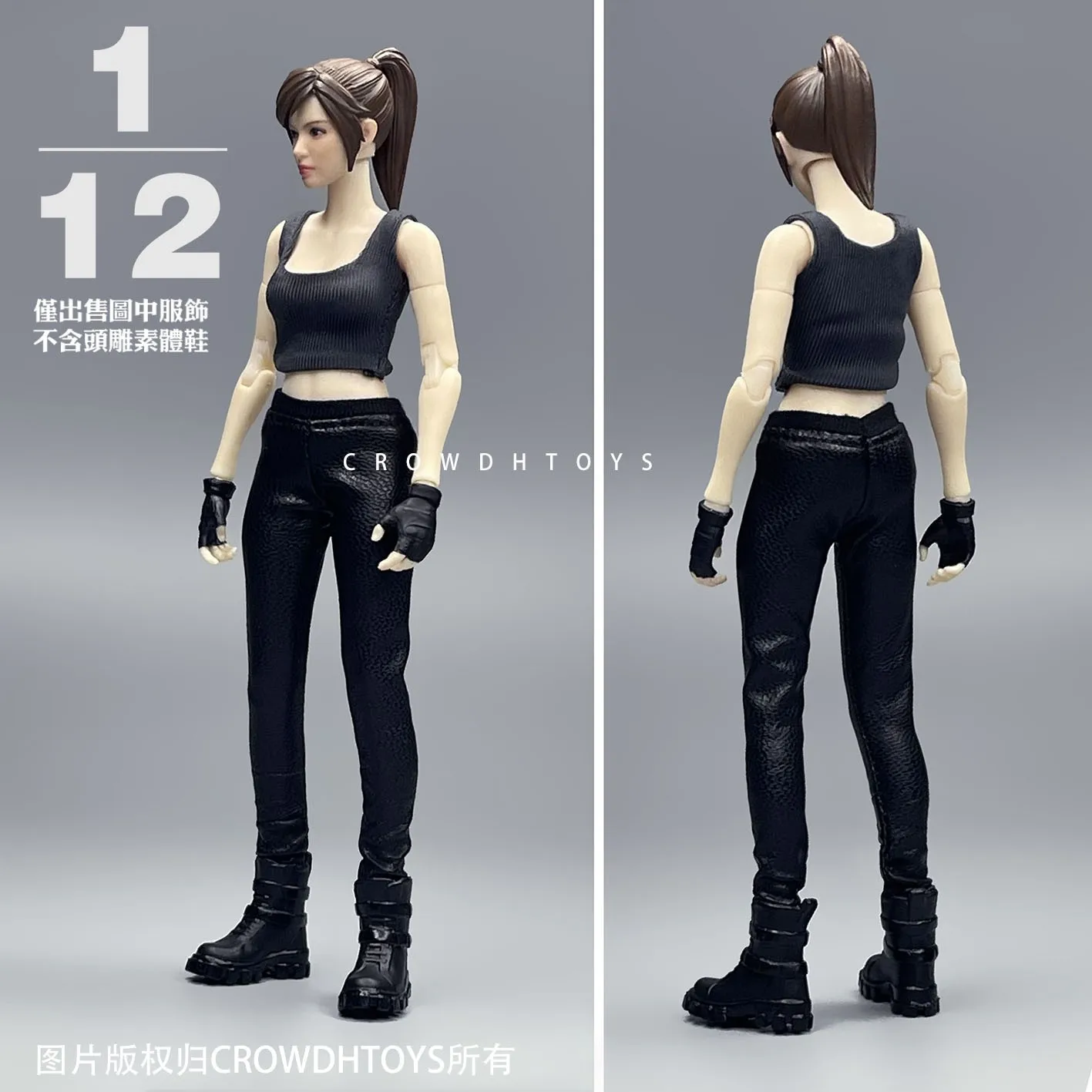 1/12 Scale Female Pants Model for 6'' Figure(only pants)