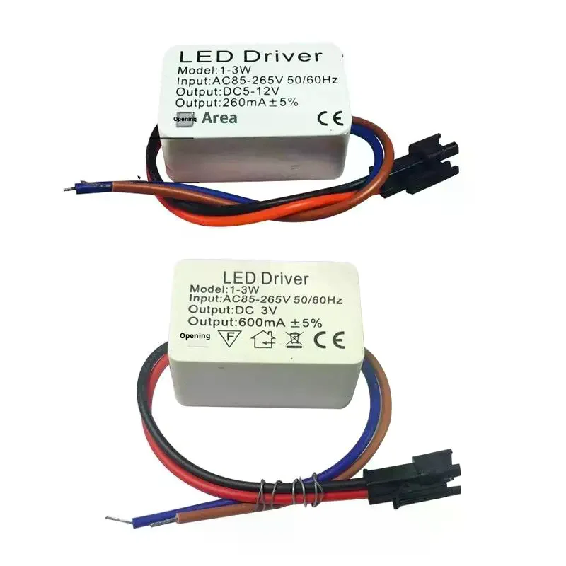 1Pcs 1-3W 3-5W 4-7W 8-12W 12-18W 18-24W Isolated LED Driver Power Supply Adjustable Constant Voltage 260mA Lighting Transformer