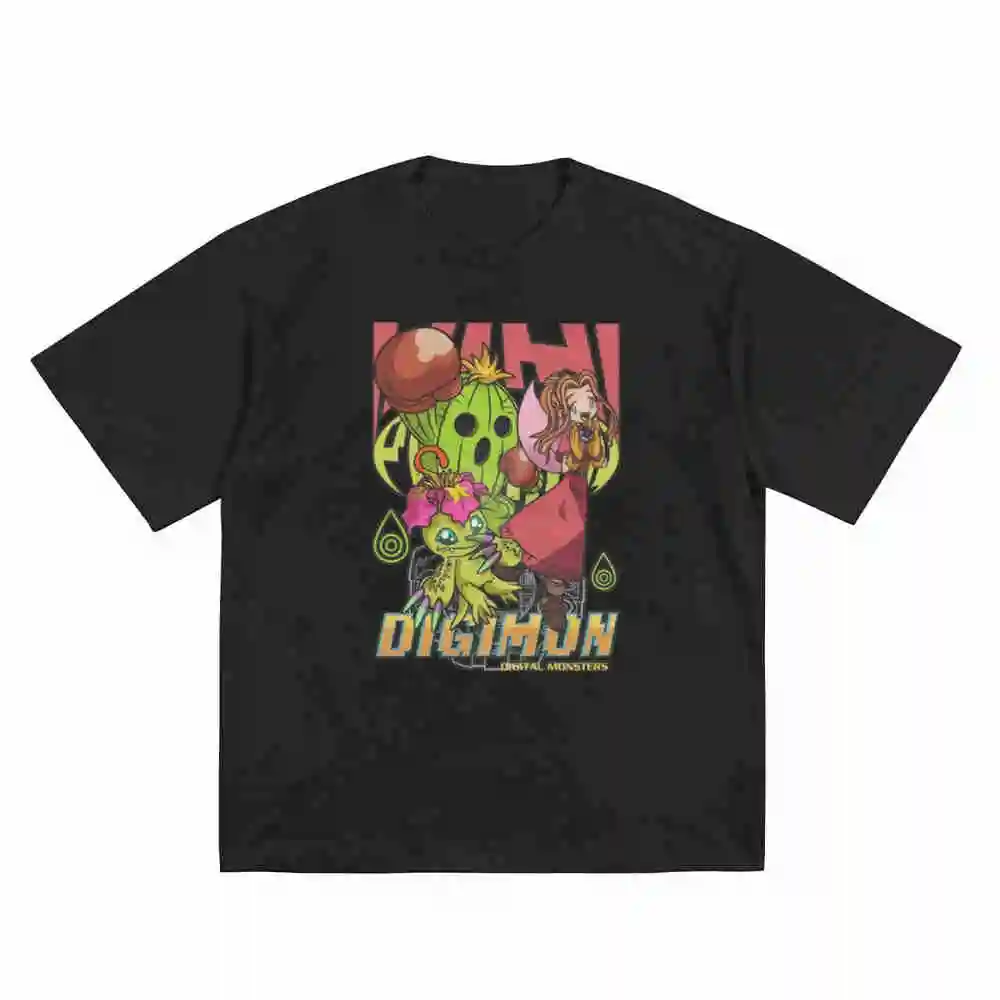 Digimon Lilimon Mimi Short Sleeve Tee 100% Cotton T-Shirt