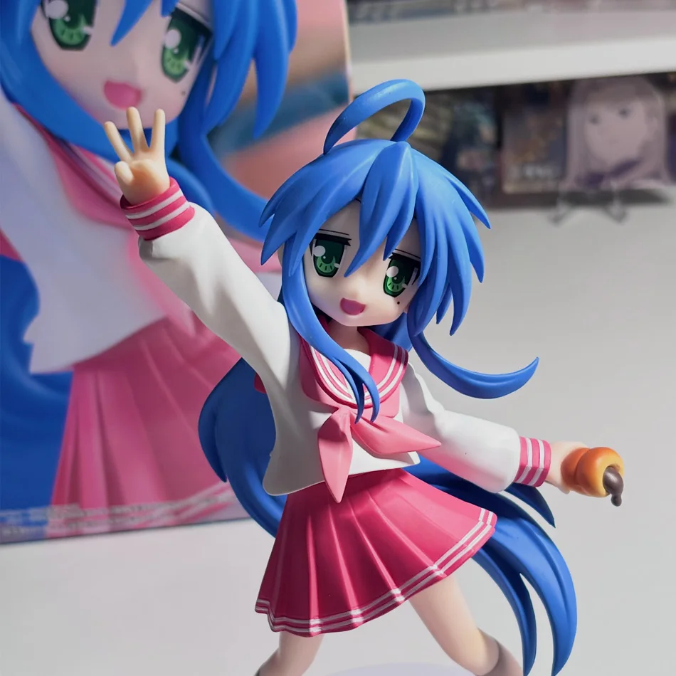 17cm Anime Lucky Star Izumi Konata Figur Niedliche Matrosenuniform Figurine Modell Spielzeug Tischdekoration Wohndeko Sammlerstück Geschenk – Detail 5