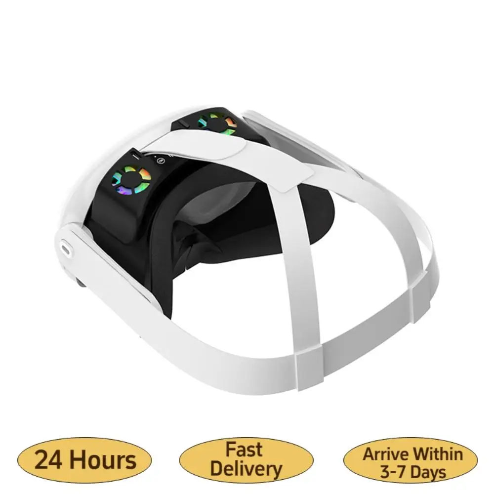 

Маска для лица с охлаждающим вентилятором и RGB-подсветкой, с защитой от протекания и носовыми накладками для Meta Quest 3