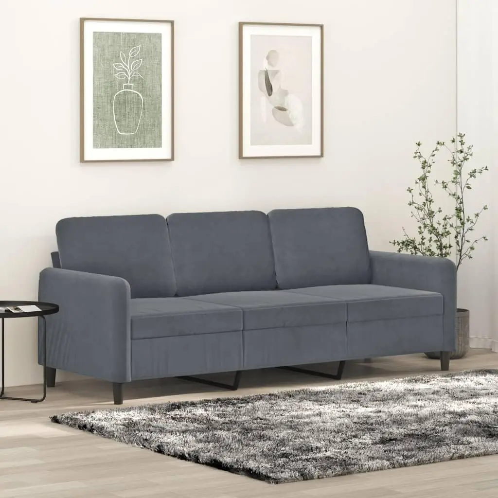 3-Seater Velvet Sofa 78
