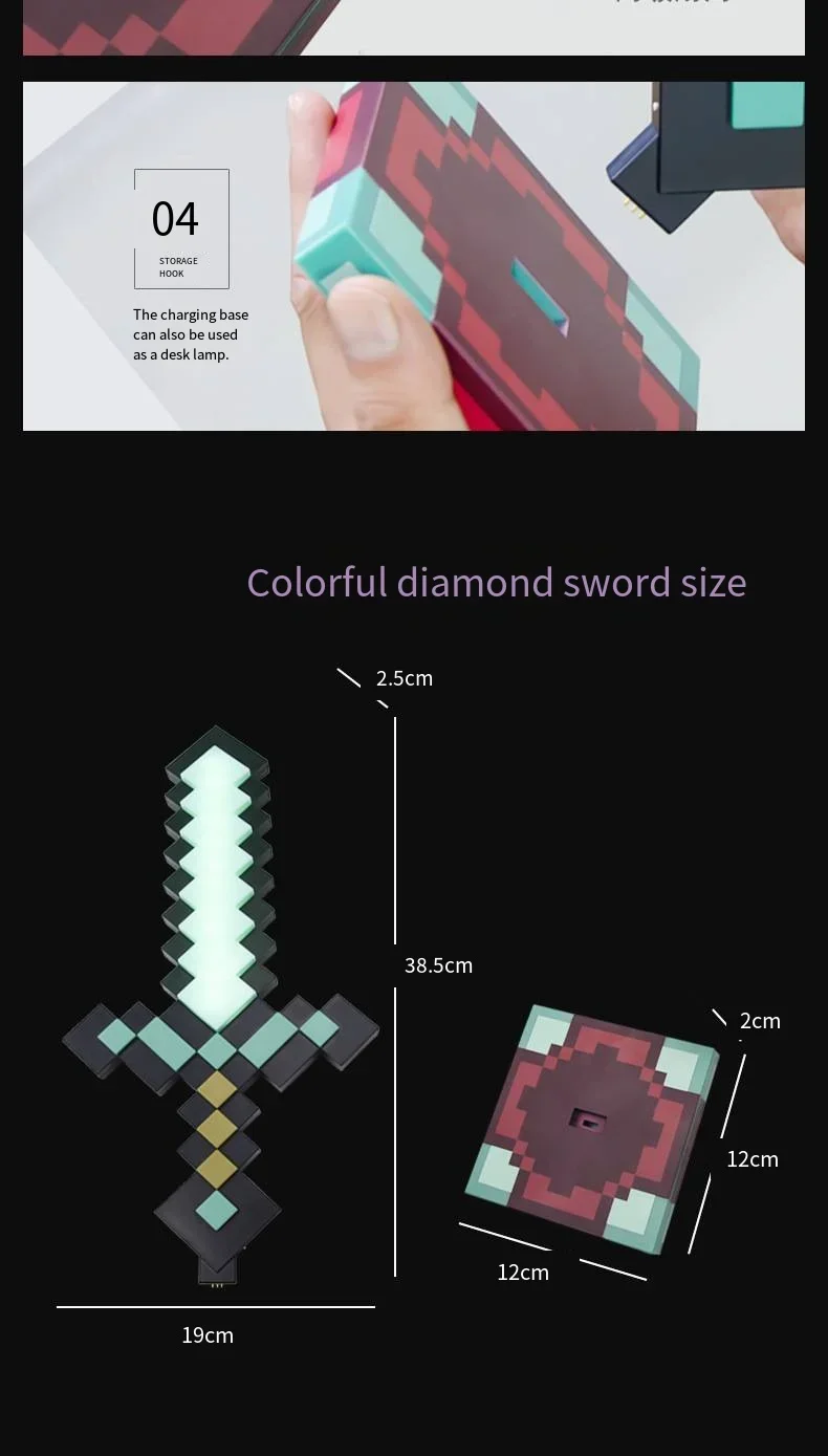 Colour LED Light Figure Toys Game Sword Night Light Decoration Changer Sword Game Peripheral Model Table Lamp Gifts for Children