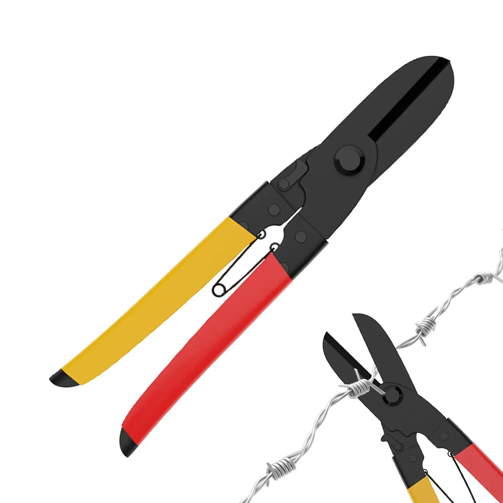 Metal Cutting Shears Scissors Shears Aviation Snip With Safety Lock Non-Slip Handle For Home Renovation Construction Site Auto