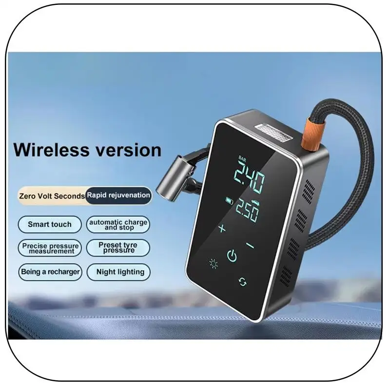 

Wireless Air Pump Portable Electric Tire Inflator Forcar Bicycle Motorcycle Air Compressor Injector