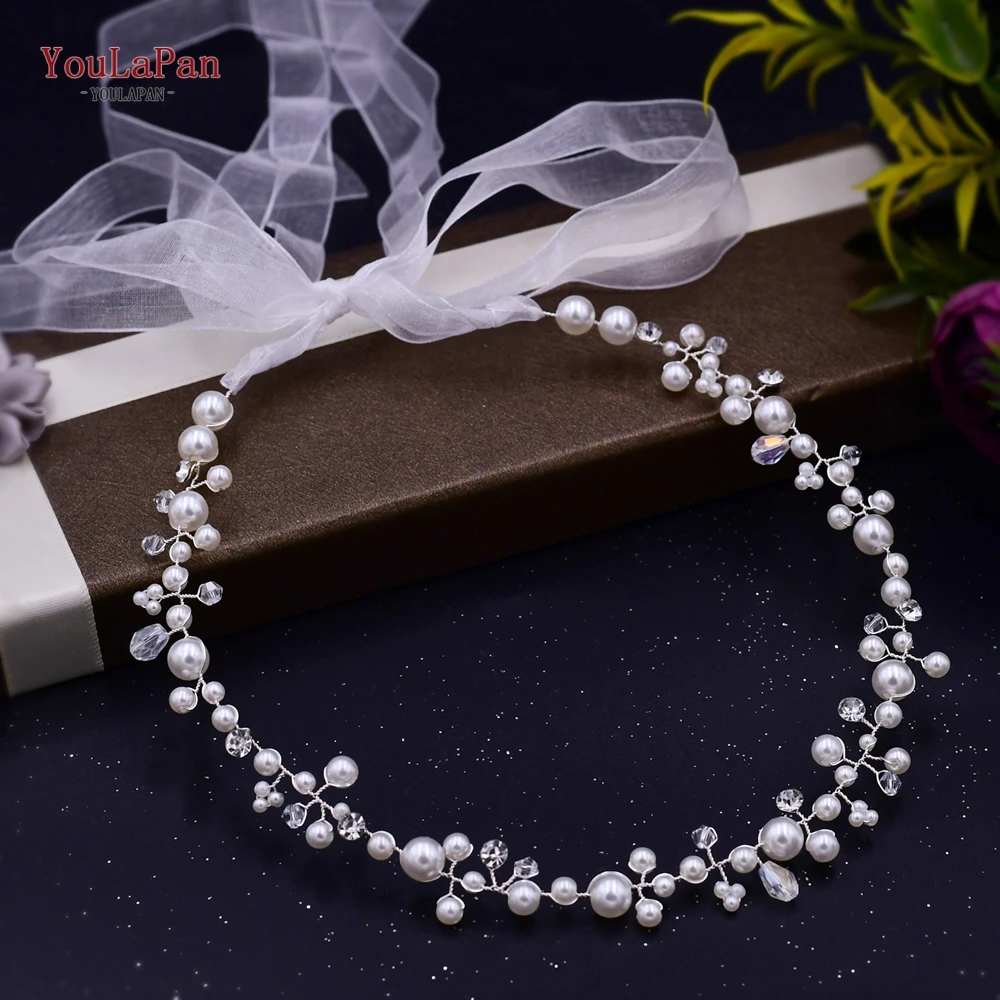 YouLaPan Trendy Pearl Waist Belt Crystal Bridal Accessories Handmade Bride Jewelry Wedding Accessories for Women Dress Belt SH03