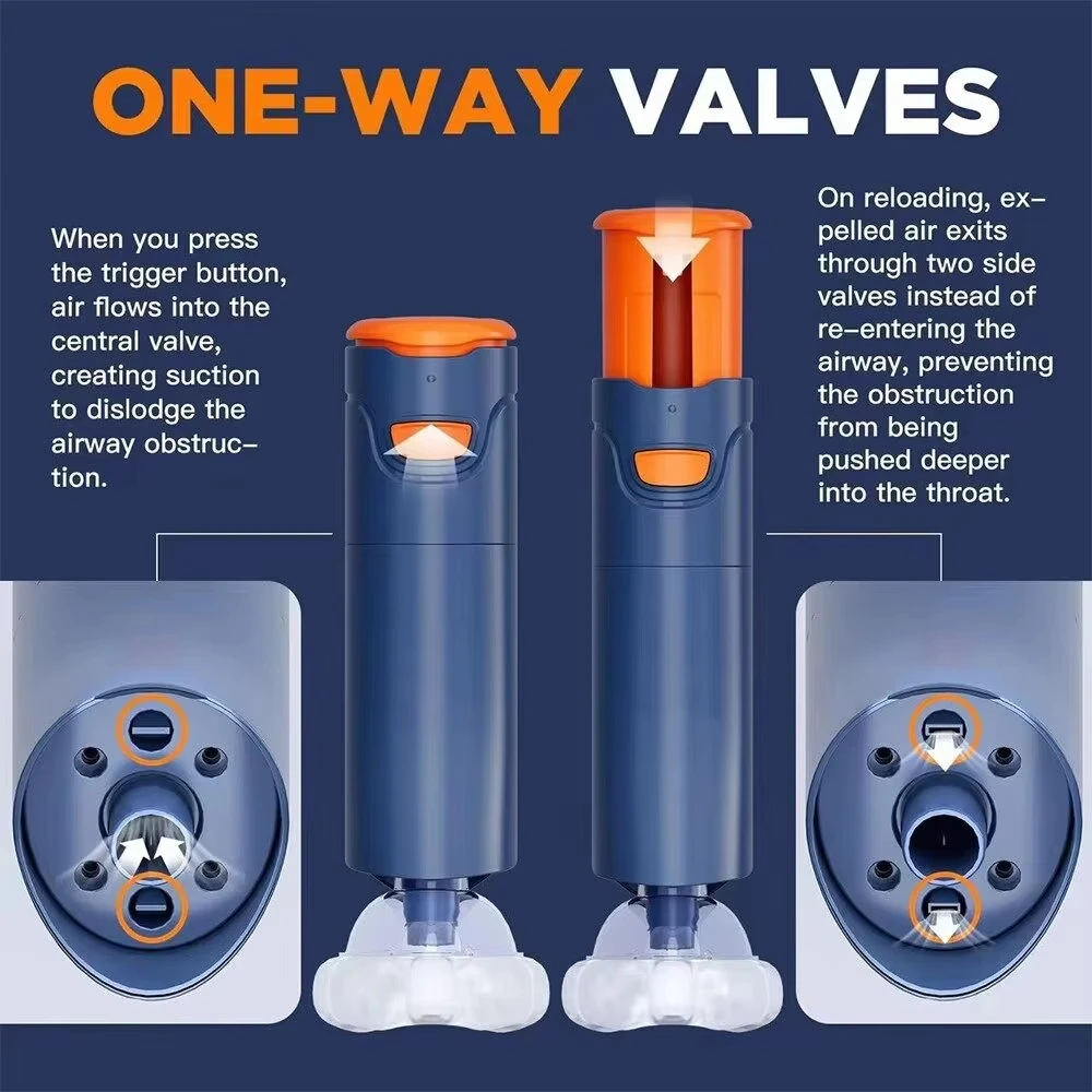 جهاز إنقاذ مضاد للاختناق للإسعافات الأولية أوتوماتيكيًا للبالغين والأطفال جهاز الاختناق المنزلي آلة مصاصة الطوارئ CPR مع 3 أقنعة #6