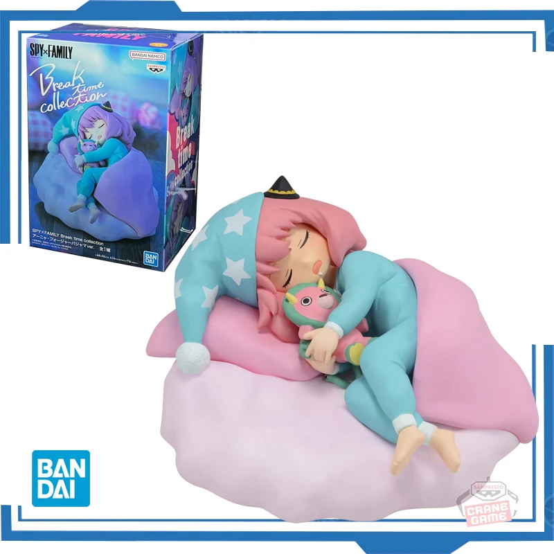 Bandai Original Banpresto Anime Spy x Family Break Time Collection Anya Forger Sleep Cute Action Figures Collection Model Toy