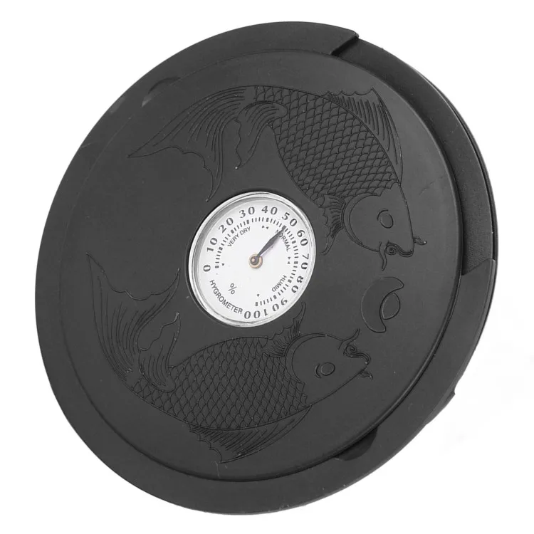 Guitar Soundhole Humidifier with Hygrometer Humidity Gauge Folk Acoustic Guitar Sound Hole Humidifier Black