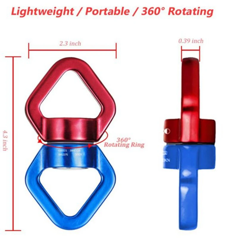 Outdoor Klettern rotierender Universal ring Verbindungs ring Hängematte Drehring