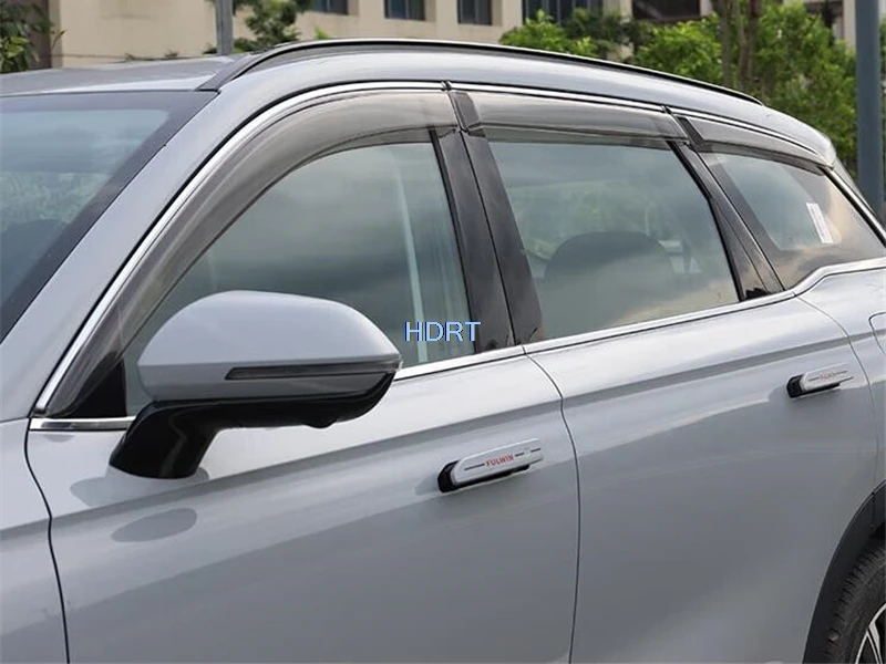 Car Style Window Visor Sun Rain Screen Shelter Weather Shield Accessories Exterior Sticker For Chery Fulwin T9 J9 Bonus 9 2024 +