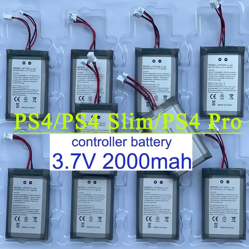 Аккумулятор контроллера PS4 PS4Pro LIP1522 KCR1410 Dualshock4 V1 V2 Беспроводной контроллер Замените аккумулятор для SONY Playstation GamePad4