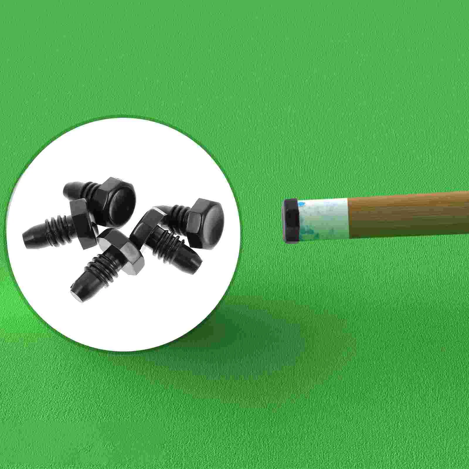 

5 Pcs Pool Cue Billiard End Protector Cover Saver Plastic Bottom Protection Wear-resistant Cap