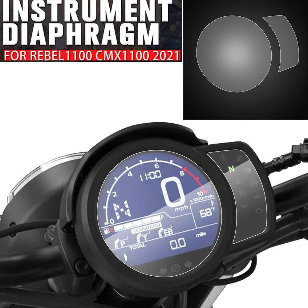 

For Honda Rebel1100 CMX1100 REBEL CMX 1100 2021-2024-Up Instrument Cluster Scratch Screen Protection Film Dashboard Protector