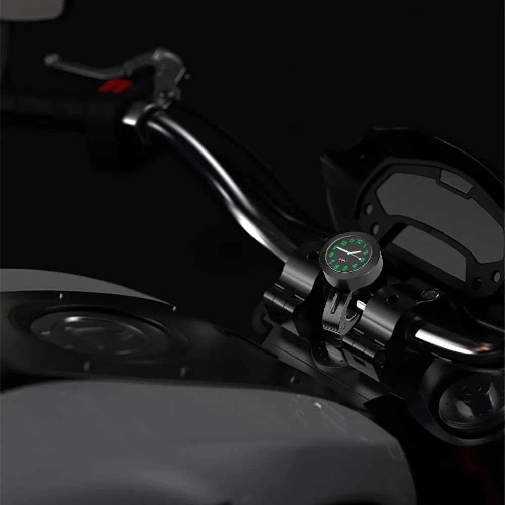 2024 NEW Universal Motorcycle Handlebar Watch Bike Waterproof Hand Grip Bar Mount Dial Clock For Scooter Bicycle Motor ATV