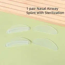 2pcs Medical Septoplasty Silicone Nasal Splint Hospital Consumables Internal Nasal Airway Splint with Sterilization Transparent