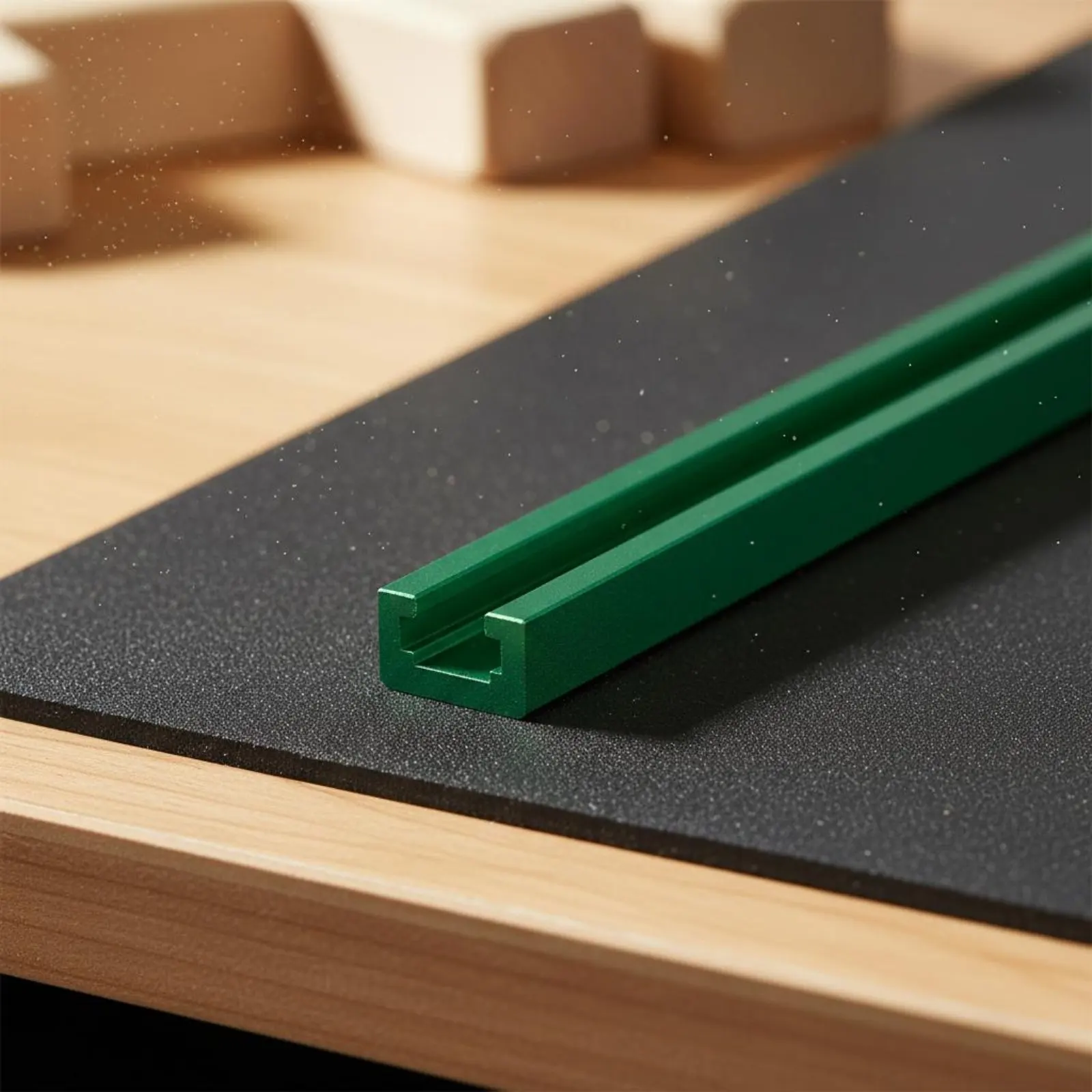 Carpentry Table Saw Track Long-Lasting Groove Rail Guide Rail Accurate Machined Anodized Finish for Woodworkers