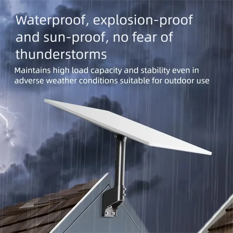 For Starlink Gen3/V3 Standard Dish, 360 Rotatable Roof & Wall Mount Kit, Short Pole Bracket StarLink Satellite Accessory