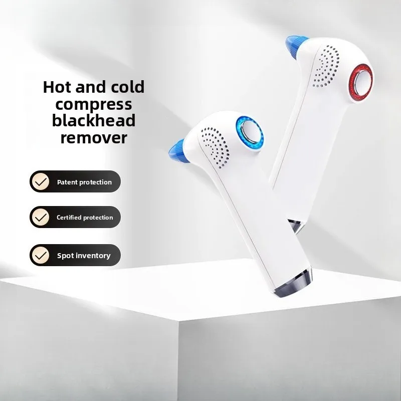 

Color Light Hot Cold Compress Blackhead Remover Five Level Suction Pore Cleaning Tool for Acne Extraction and Pore Refining Care