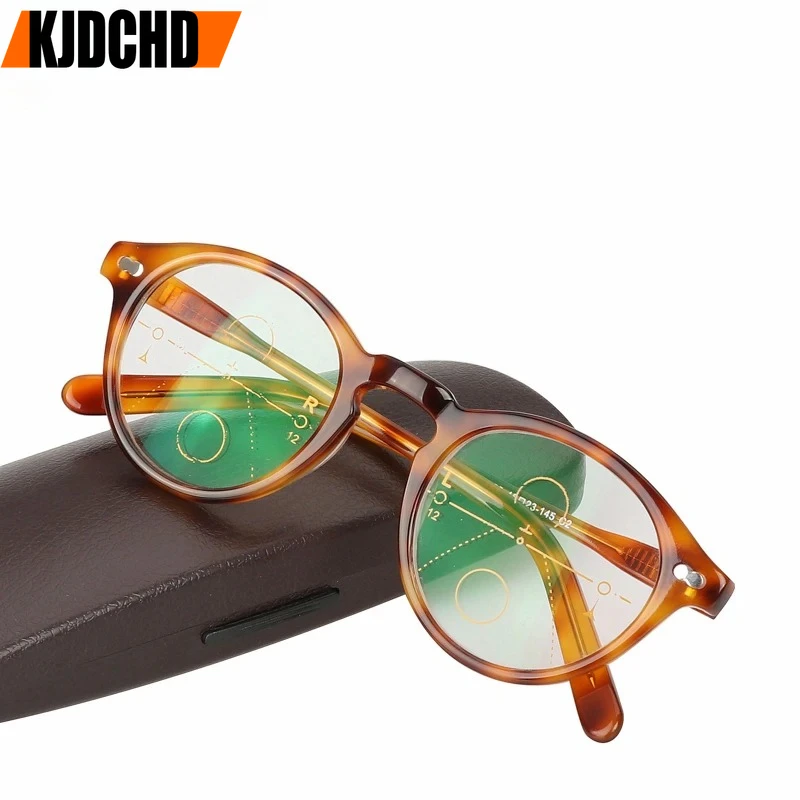 

Acetate Multi-Focal Progressive Reading Glasses Men Women Diopter Presbyopic Eyeglasses+1.0+1.25+1.5+1.75+2.0+2.25+2.5+2.75+3.0
